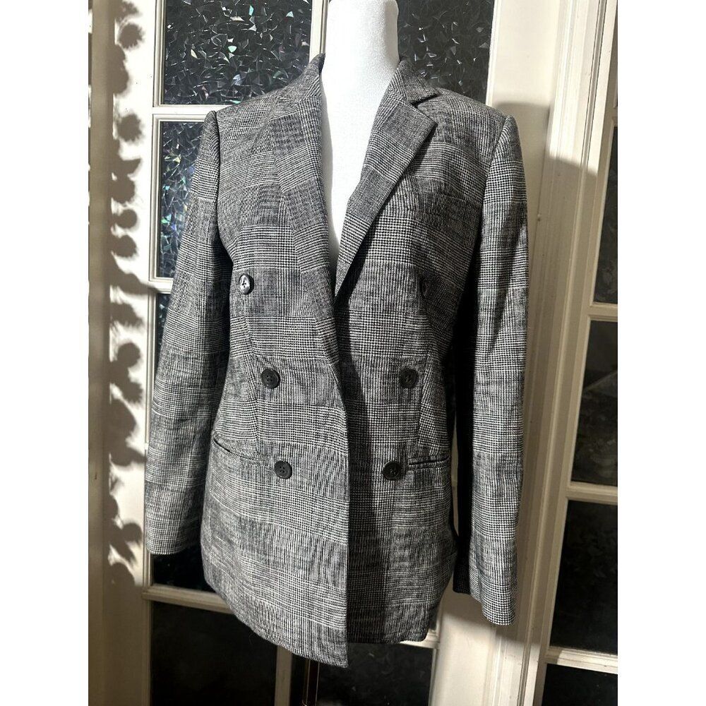 Rebecca Taylor Plaid Blazer Coat 4 Dark Academia Office Siren Career Wear